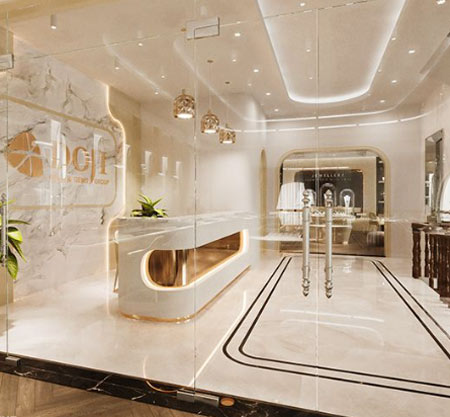 4. Desain Interior Toko Emas Maison Van Cleef