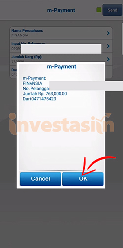7. Konfirmasi Bayar Kredit Plus Lewat m Banking BCA