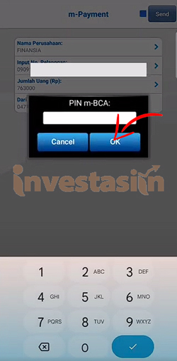 8. Masukkan PIN BCA Mobil Maka Cara Bayar Kredit Plus Lewat m Banking BCA Berhasil