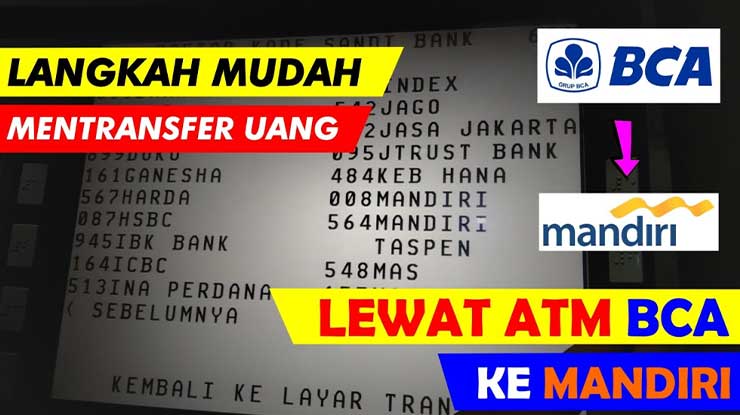 Cara Transfer BCA ke Mandiri