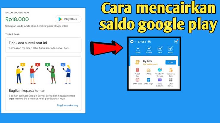 Cara Transfer Saldo Google Play ke DANA