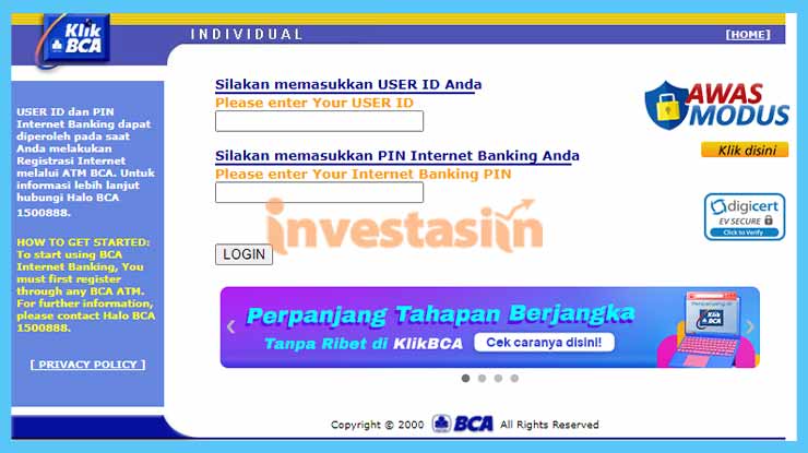 Lewat KlikBCA Internet Banking