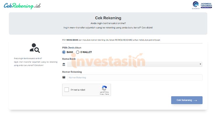 Melacak Penipuan Transfer Uang Lewat Cekrekening.id Kominfo