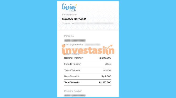 Selesai Melihat Bukti Transfer Livin Mandiri