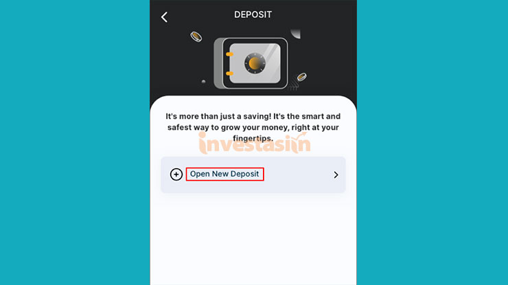 Pilih Open New Deposit